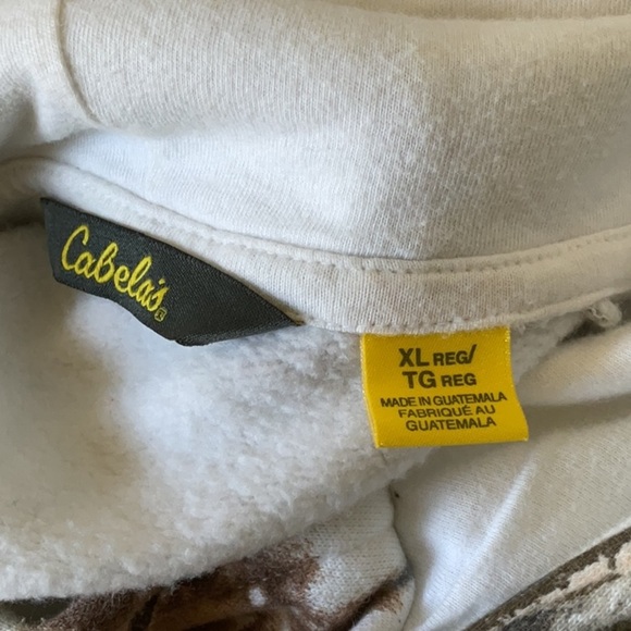 Cabela's Green and Brown Camouflage Hoodie - Picture 7 of 9